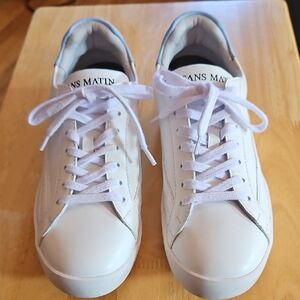 SANS MATIN White Leather Sneakers